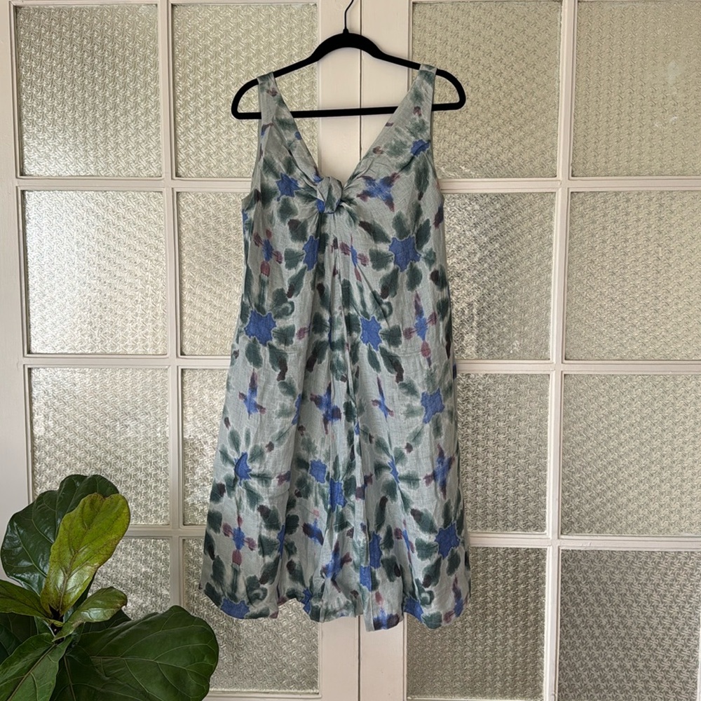 ZYGA 100% Linen Shift Dress Size Medium Purchased in Europe